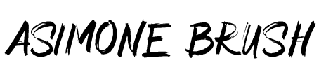 Asimone Brush Font Image