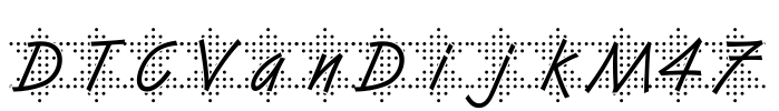 DTCVanDijkM47 Font Image