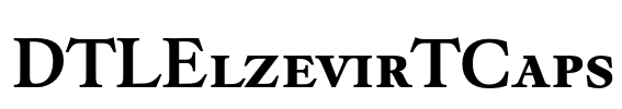 DTLElzevirTCaps Font Image