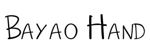 Bayao Hand Font Image