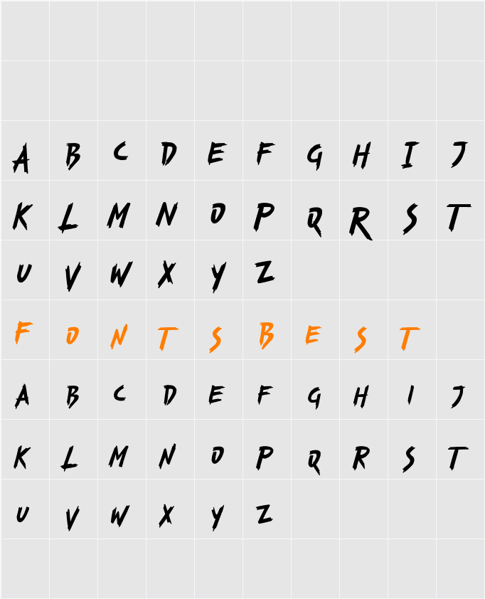 Bustracks FREE Character Map