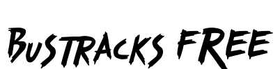 Bustracks FREE Font Image