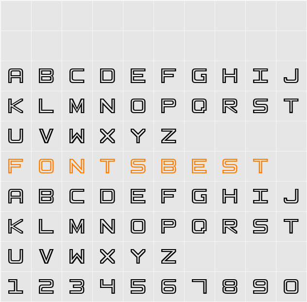 Basic Square 7 Character Map