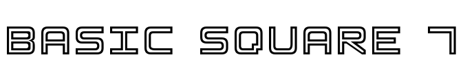 Basic Square 7 Font Image