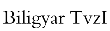 Biligyar TvzI Font Image