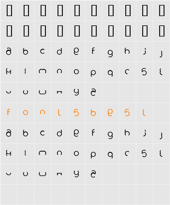 JI-Fakers Character Map