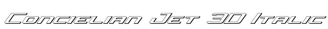 Concielian Jet 3D Italic