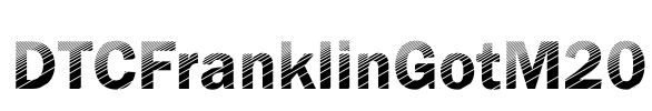 DTCFranklinGotM20 Font Image
