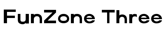 FunZone Three Font Image