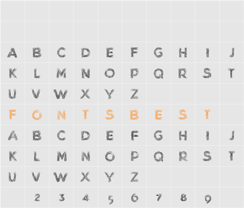 Mink Demo Character Map