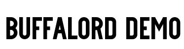 Buffalord Demo Font Image