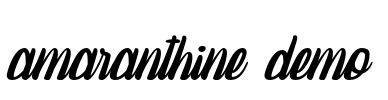 amaranthine demo Font Image