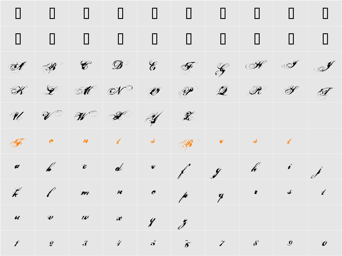 Nars 1 Character Map