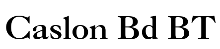 Caslon Bd BT