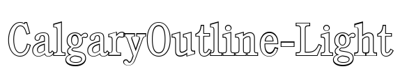 CalgaryOutline-Light