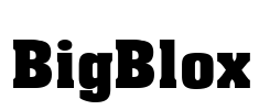 BigBlox Font Image
