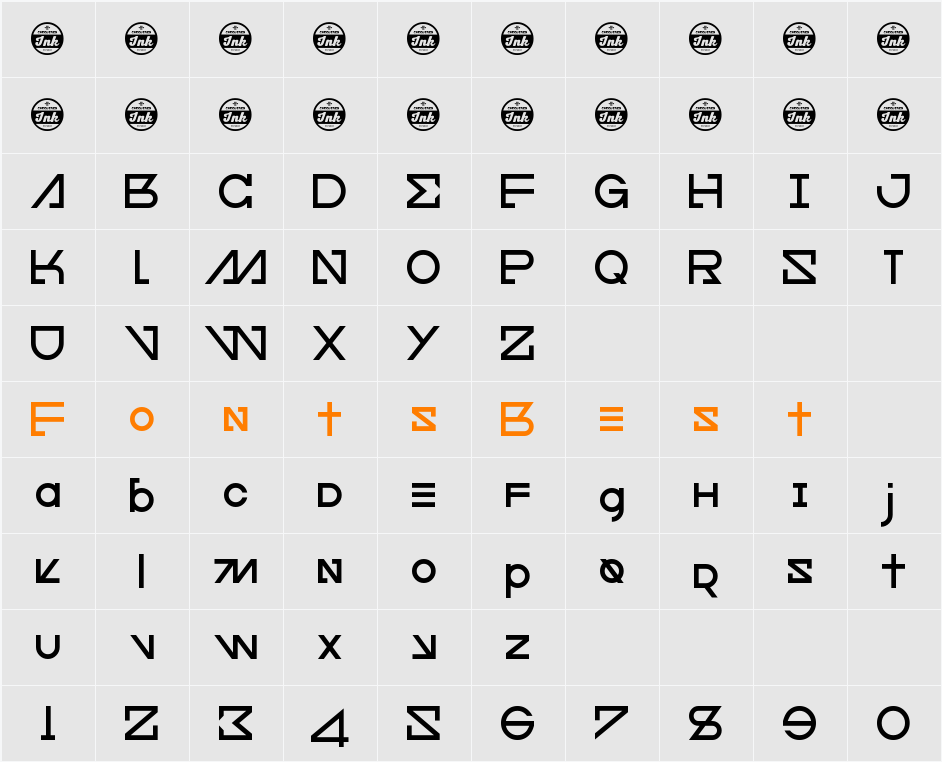 Cfour Character Map