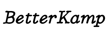 BetterKamp Font Image