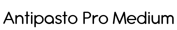 Antipasto Pro Medium Font Image