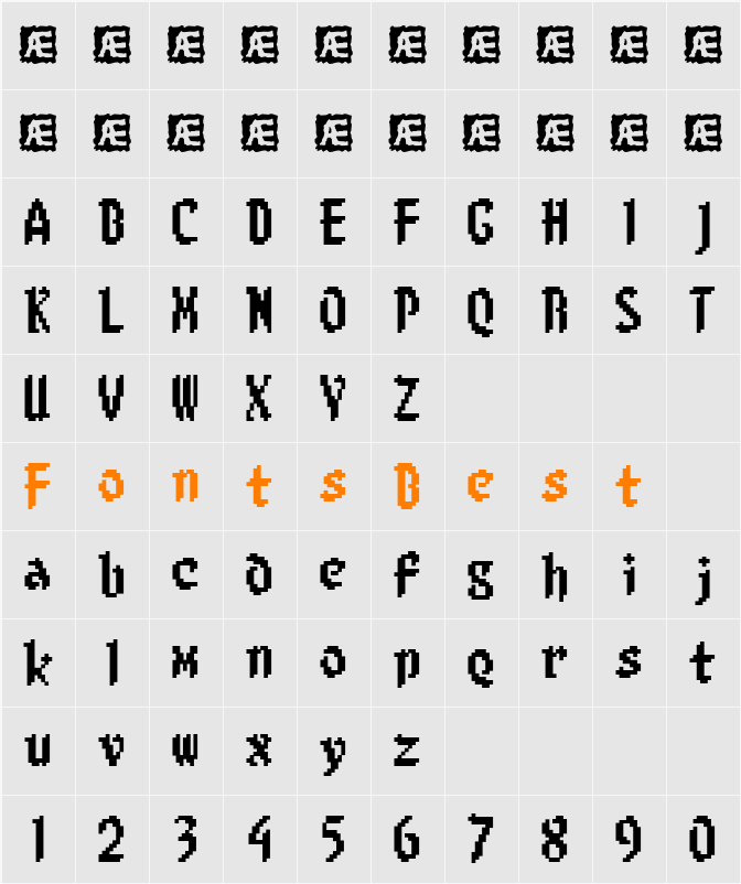 8-bit Limit (BRK) Character Map