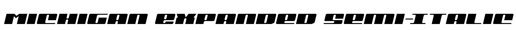Michigan Expanded Semi-Italic