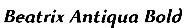 Beatrix Antiqua Bold