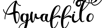 Agraffito Font Image