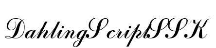 DahlingScriptSSK Font Image