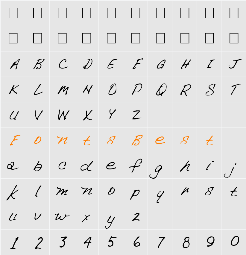 Chapman Character Map