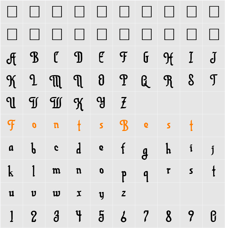 Aura Script Character Map