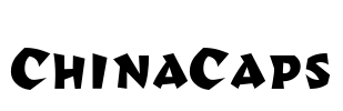 ChinaCaps Font Image