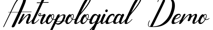 Antropological Demo Font Image
