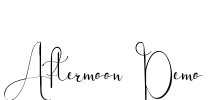 Aftermoon Demo Font Image