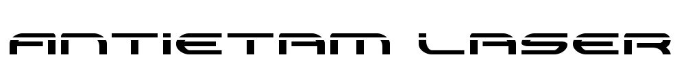 Antietam Laser Font Image