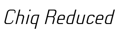 Chiq Reduced Font Image