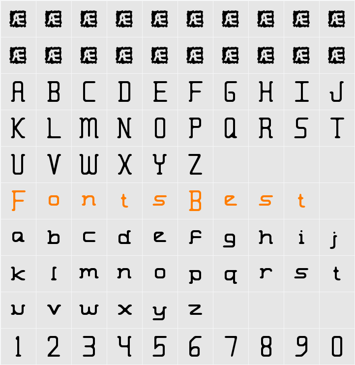 Moronic Misfire BRK Character Map