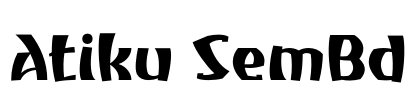 Atiku SemBd Font Image
