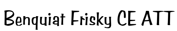 Benquiat Frisky CE ATT Font Image