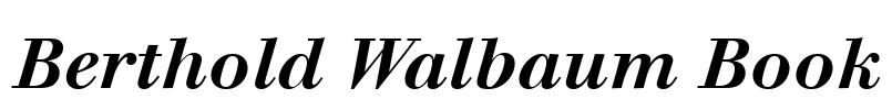 Berthold Walbaum Book