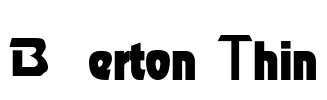Berton Thin Font Image