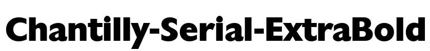 Chantilly-Serial-ExtraBold Font Image