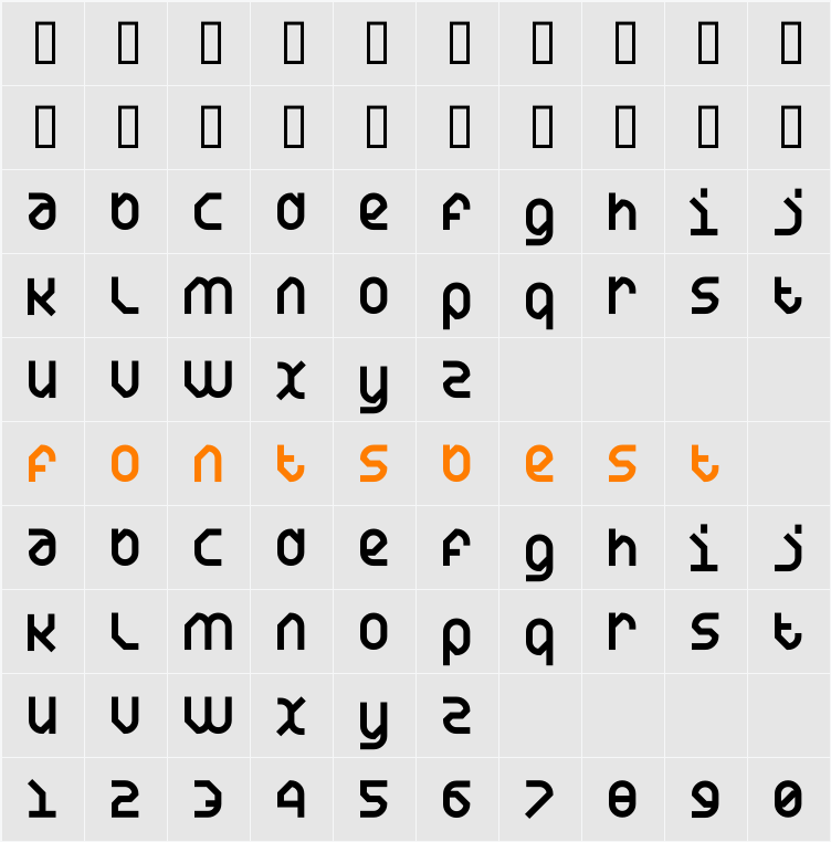 DS Yakuti65 Character Map