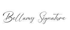 Bellamy Signature Font Image