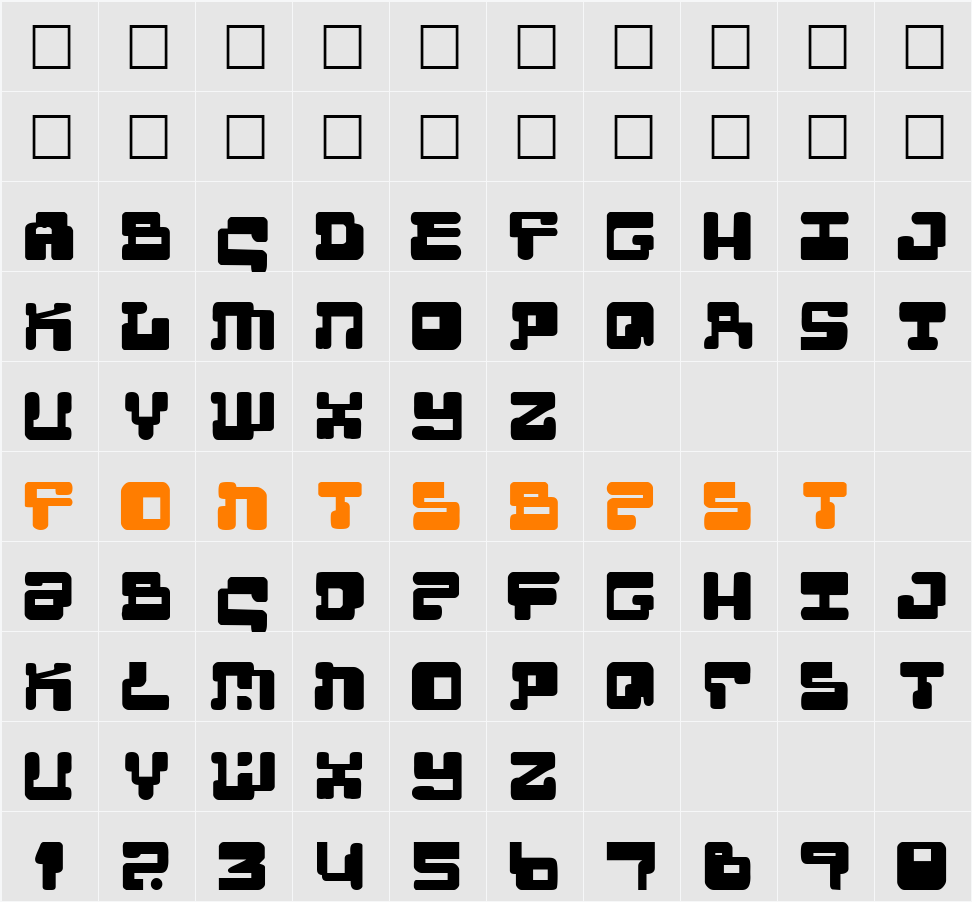 MoultiPass2 Character Map