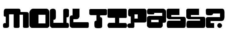 MoultiPass2 Font Image