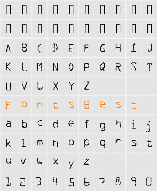 CK Carbon Copy Character Map