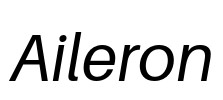 Aileron Font Image