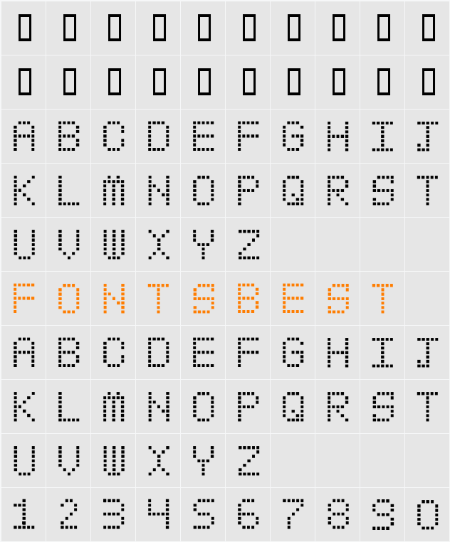 My Pager Character Map