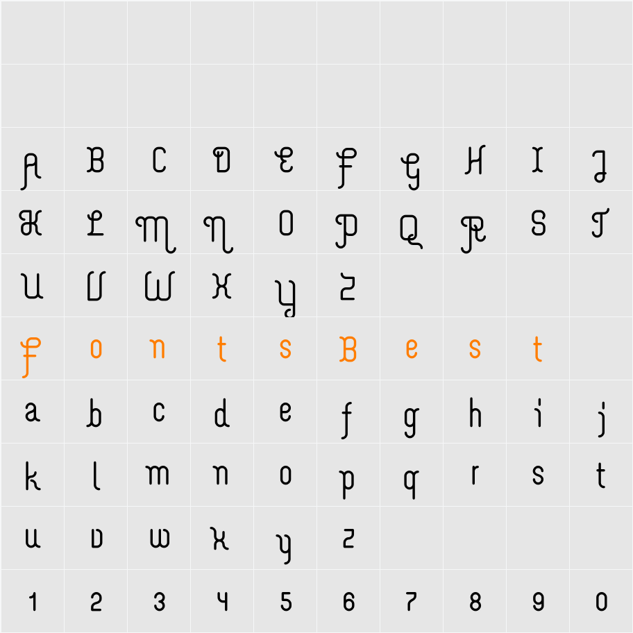 Merijntje Bold Character Map