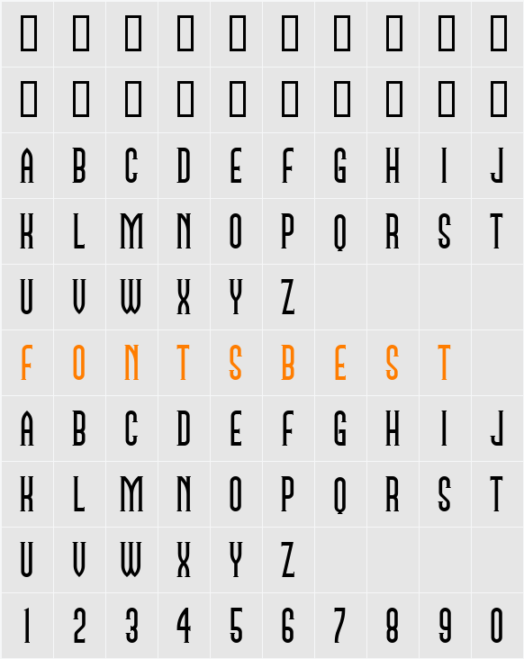 NamesakeNF Character Map